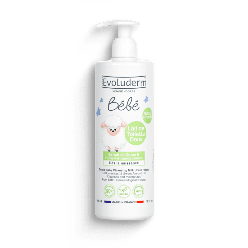 Evoluderm Lait De Toilette Doux Visage & Corps Bébé - Ethnilink