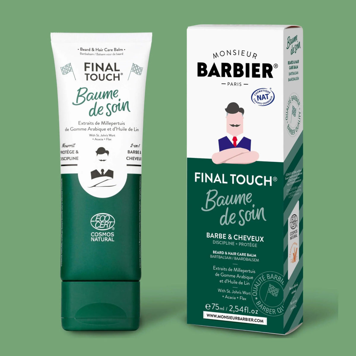 Monsieur Barbier Baume De Soin Barbe Et Cheveux - Ethnilink