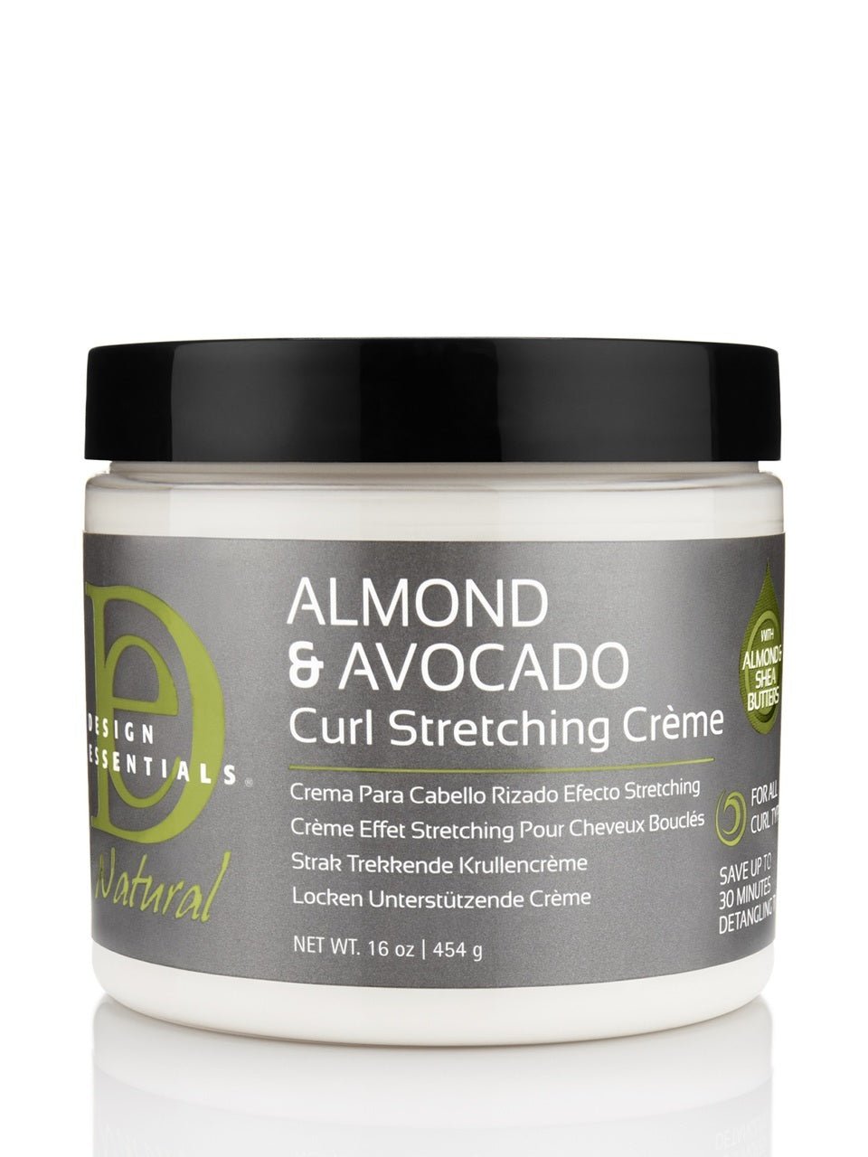 Design Essentials Natural Curl Stretching Crème Amande & Avocat 16oz - Ethnilink
