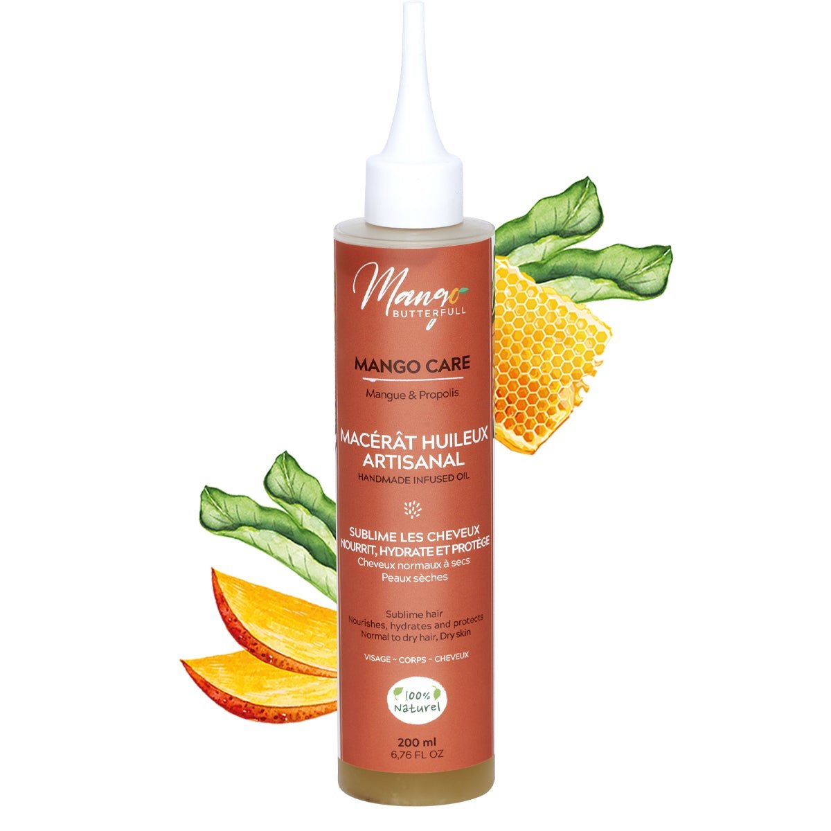 Mango Butterfull Mango Care Macérât Huileux Artisanal 200ml - Ethnilink