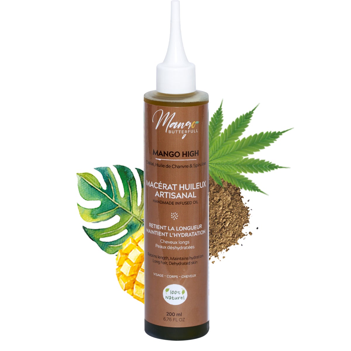 Mango Butterfull Mango High Macérât Huileux Artisanal 200ml - Ethnilink