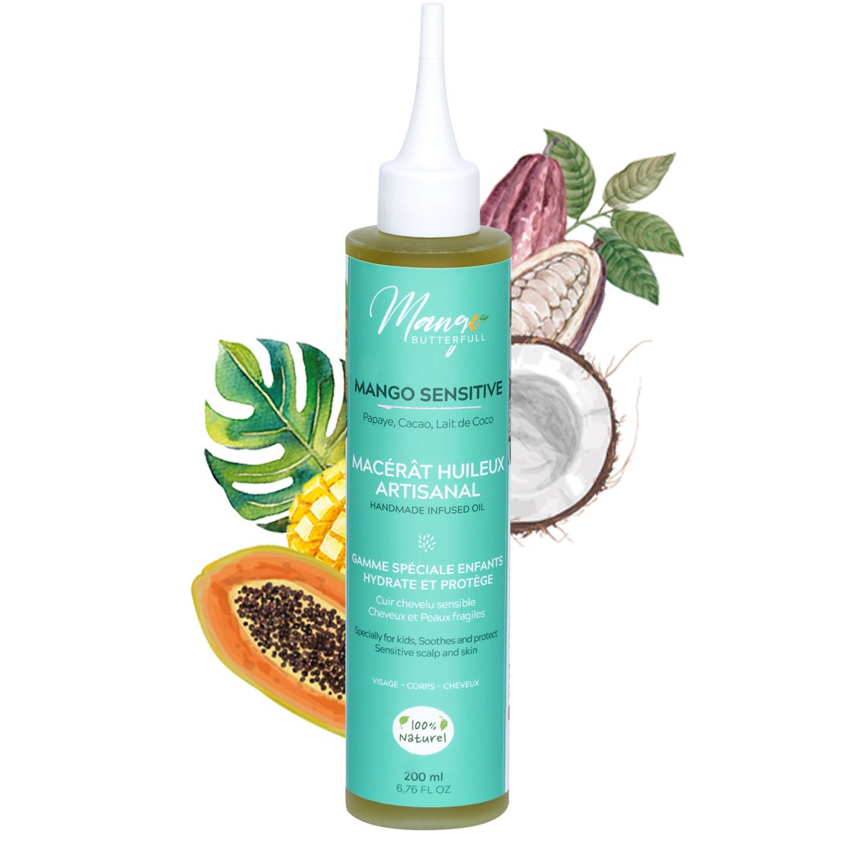 Mango Butterfull Mango Sensitive Macérât Huileux Artisanal 200ml - Ethnilink
