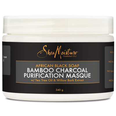 Shea Moisture African Black Soap Bamboo Charcoal Masque 340g - Ethnilink