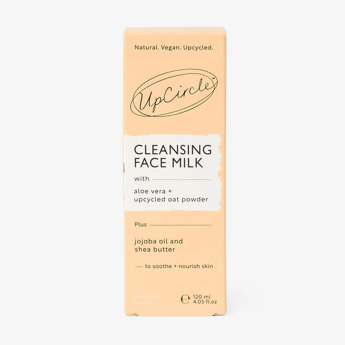 UpCircle Lait Nettoyant Visage à L'Aloé Véra + Poudre d'Avoine Recyclé - Ethnilink