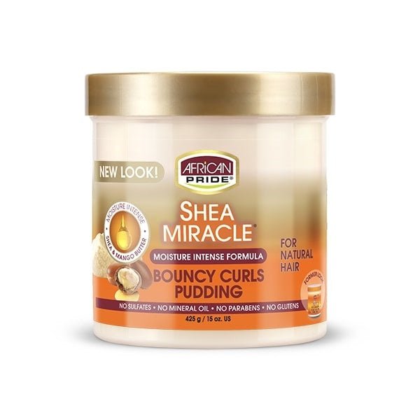 African Pride Shea Miracle Bouncy Curls Pudding 425g - Ethnilink