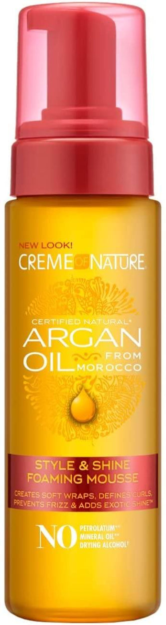 Crème Of Nature Argan Oil Mousse 207ml - Ethnilink