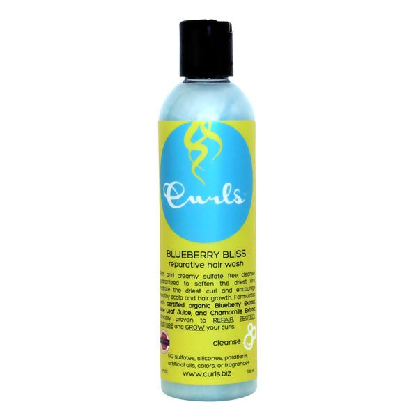 Curls Blueberry Bliss Bain Reparateur Pour Cheveux 8oz - Ethnilink