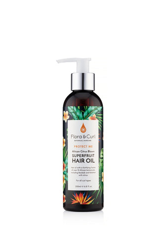 Flora & Curl African Citrus Superfruit Hair Oil Huile Aux Agrumes Africains 200ml - Ethnilink