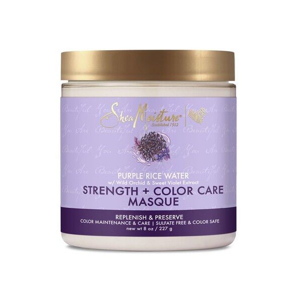 Shea Moisture Purple Rice Water Strength & Color Care Masque 8oz - Ethnilink